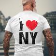I Heart Love Ny New York City Nyc Men's T-shirt Back Print Gifts for Old Men