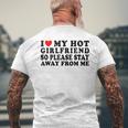 I Love My Girlfriend I Love My Hot Girlfriend So Stay Away Mens Back Print T-shirt Gifts for Old Men
