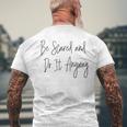 Inspirational Courage Bravery Script Typography Quote Men's T-shirt Back Print Gifts for Old Men