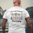 Its A Good Day For Speech Therapy Speech Pathologist Slp Mens Back Print T-shirt Gifts for Old Men