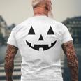 Jack O' Lantern Pumpkin Costumes For Halloween Men's T-shirt Back Print Gifts for Old Men