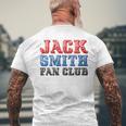 Jack Smith Fan Club Retro Usa Flag American Funny Political Mens Back Print T-shirt Gifts for Old Men