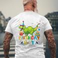 Kids 2 Year Old 2Nd Birthday BoyRex Dinosaur For Boy Mens Back Print T-shirt Gifts for Old Men