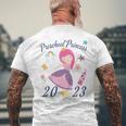 Kids 2023 Outfit Girls Princess Happy First Day Of Preschool Mens Back Print T-shirt Gifts for Old Men