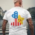 Kids My 1St 4Th Of July 2023 New Born Baby Patriotic Kids Toddler Mens Back Print T-shirt Gifts for Old Men
