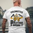 Kids Promoted To Middle Brother Baby Gender Celebration Mens Back Print T-shirt Gifts for Old Men