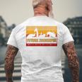 Kids Zoo Animals Wildlife Birthday Party I Future Zookeeper Mens Back Print T-shirt Gifts for Old Men