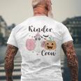 Kinder Boo Crew Kindergarten Boo Crew Kindergarten Halloween Men's T-shirt Back Print Gifts for Old Men
