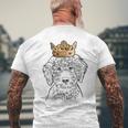 Labradoodle Dog Wearing Crown Men's T-shirt Back Print Gifts for Old Men