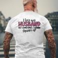 Leopard I Love My Husband But Sometimes I Wanna Square Up Mens Back Print T-shirt Gifts for Old Men