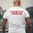Lesbian Power - Lgbt Sapphic Gay Pride Lesbian Mens Back Print T-shirt Gifts for Old Men