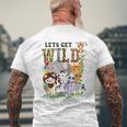 Lets Get Wild Zoo Animals Safari Party A Day At The Zoo Mens Back Print T-shirt Gifts for Old Men