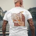 Lets Go Girls Cowgirl Boots Country Bachelorette Party Mens Back Print T-shirt Gifts for Old Men