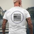 Memorial Day Honor Our Heroes Sacrifice American Flag Bold Mens Back Print T-shirt Gifts for Old Men