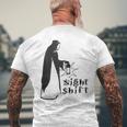 Night Shift Scary Nun Nightshift Worker Mens Back Print T-shirt Gifts for Old Men