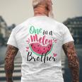 One In A Melon Brother Summer Birthday Party Matching Mens Back Print T-shirt Gifts for Old Men