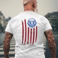 Patriotic Eagle July Fourth 4Th Of July American Flag Mens Back Print T-shirt Gifts for Old Men
