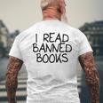 I Read Banned Books Men's Back Print T-shirt Gifts for Old Men