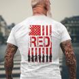 Red Friday Remember Everyone Deployed Usa Flag 4Th Of July Mens Back Print T-shirt Gifts for Old Men
