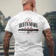 Rms Queen Mary The North Atlantic Ocean From 1936 To 1967 Men's T-shirt Back Print Gifts for Old Men