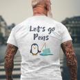 Sports 'S Lets Go Pens Hockey Penguins Men's T-shirt Back Print Gifts for Old Men