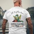 All Together Now Summer Reading 2023 Book Dragon Read Book Men's Back Print T-shirt Gifts for Old Men