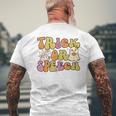 Trick Or Speech Therapy Slp Halloween Speech Pathology Men's T-shirt Back Print Gifts for Old Men