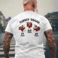Turkey Squad Ot Pt Slp Occupational Therapy Thanksgiving Men's T-shirt Back Print Gifts for Old Men