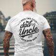 I Have Two Titles Dad And Uncle I Rock Them Both Uncle Men's Back Print T-shirt Gifts for Old Men