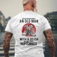 Never Underestimate An Old September Man With A Dd 214 Men's T-shirt Back Print Gifts for Old Men
