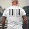 Uplifting Trance Barcode We Love Uplifting Music Men's T-shirt Back Print Gifts for Old Men