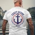 Us Coast Guard United Stated Armed Forces Dad Gift Funny Gifts For Dad Mens Back Print T-shirt Gifts for Old Men