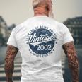 Vintage 2002 Limited Edition 21 Year Old Gifts 21St Birthday Mens Back Print T-shirt Gifts for Old Men