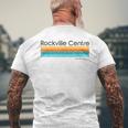 Vintage Rockville Centre New York Retro Men's T-shirt Back Print Gifts for Old Men