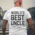 Worlds Best Uncle Gift For Uncle Mens Back Print T-shirt Gifts for Old Men