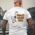 Worlds Silliest Goose Mens Back Print T-shirt Gifts for Old Men