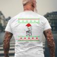 Zebra Ugly Christmas Sweater Men's T-shirt Back Print Gifts for Old Men