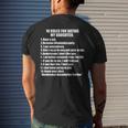 10 Rules Dating My Daughter Overprotective Dad Protective For Women Men's Back Print T-shirt Gifts for Him