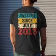 10 Year Old Awesome Since July 2013 10Th Birthday Gifts Mens Back Print T-shirt Gifts for Him