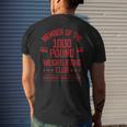 1000 Pound Weightlifting Club Strong Powerlifter Men's T-shirt Back Print Gifts for Him