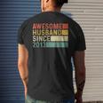10Th Wedding Anniversary For Him - Awesome Husband 2013 Gift Mens Back Print T-shirt Gifts for Him