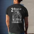 22 Every Day Veteran Lives Matter Support Veterans Day Men's Back Print T-shirt Gifts for Him