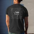 38Th Birthday Gift 38 Years Old Square Root Of 1444 Mens Back Print T-shirt Gifts for Him