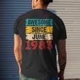 40 Year Old Awesome Since June 1983 40Th Birthday Gifts Mens Back Print T-shirt Gifts for Him