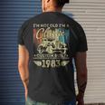 40 Year Old Vintage 1983 Classic Car 40Th Birthday Gifts Mens Back Print T-shirt Gifts for Him