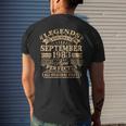 40Th Birthday Decoration Legends Born In September 1983 Men's T-shirt Back Print Gifts for Him