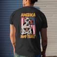 4Th Of July Cow America Moo Yeah American Flag Patriotic Usa Mens Back Print T-shirt Gifts for Him