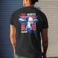 4Th Of July Cow Red White & Moo Flag Patriotic Usa Mens Back Print T-shirt Gifts for Him