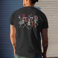 4Th Of July Dancing Skeletons Funny Patriotic Men Women Kids Patriotic Funny Gifts Mens Back Print T-shirt Gifts for Him