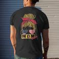 4Th Of July Mom Life American Flag Patriotic Usa Mens Back Print T-shirt Gifts for Him
